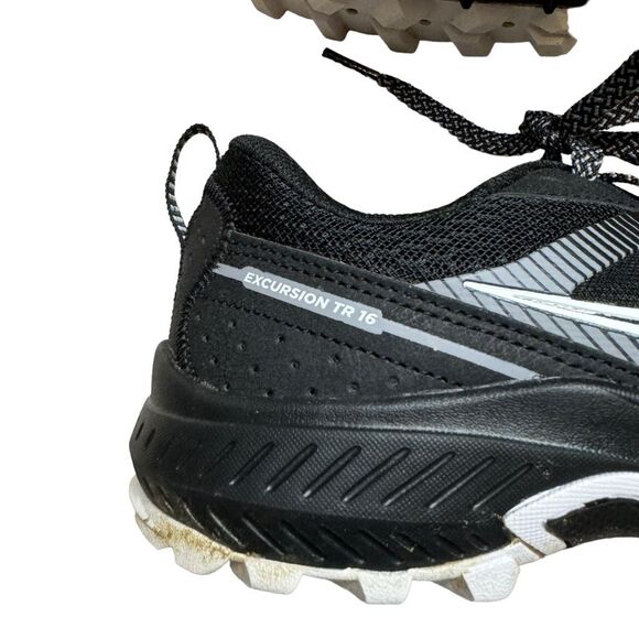 Saucony Excursion TR16 Women's Black White Trail Running Shoes Size 9.5 - Picture 5 of 9